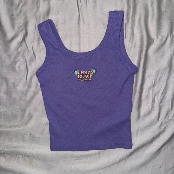 Venice Beach California Lavender Tank Top - Picture 3 of 4